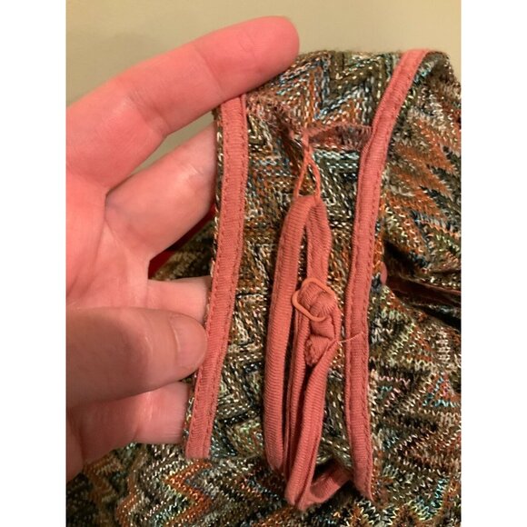 Maeve Multicolor Zig-Zag Knit Dress W/ Pink Slip Attached, Size XS (US) - Picture 9 of 9